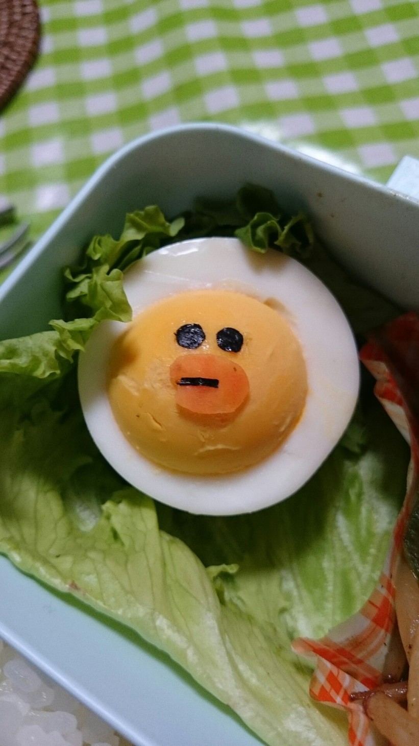 キャラ弁☆LINE サリーゆで卵の画像