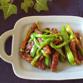 ダイエット*凍りこんにゃくの青椒肉絲