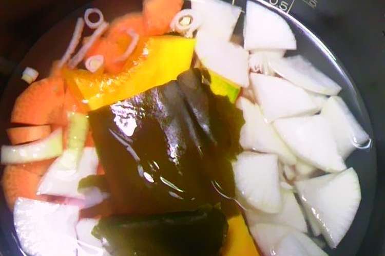 離乳食 炊飯器お任せ野菜スープ レシピ 作り方 By きゅるきゅれる クックパッド 簡単おいしいみんなのレシピが356万品
