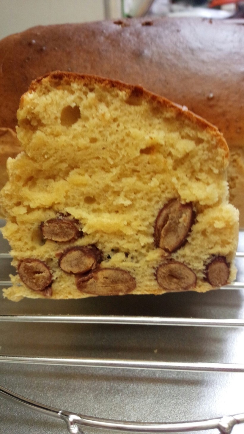 ノンオイルきな粉と金時豆のパウンドケーキの画像