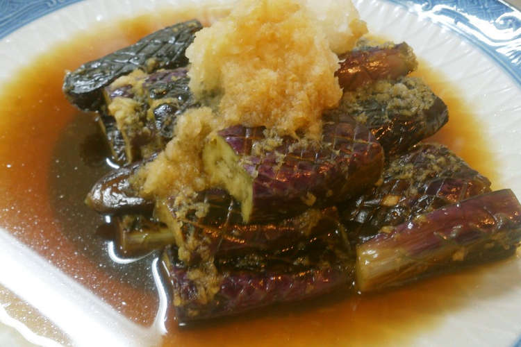 さっぱり美味しい 揚げないナスの煮浸し レシピ 作り方 By りぽびったん クックパッド 簡単おいしいみんなのレシピが374万品