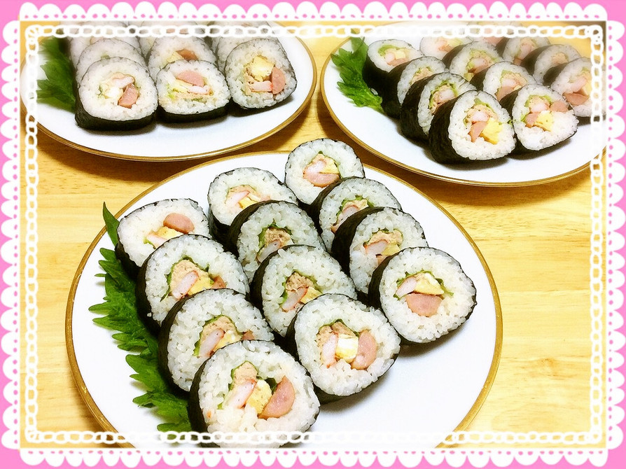 簡単！寿司型で楽しく綺麗な巻き寿司作り☆の画像