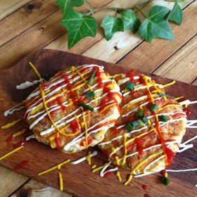 節約ヘルシー*豆腐と豚肉の焼きナゲット