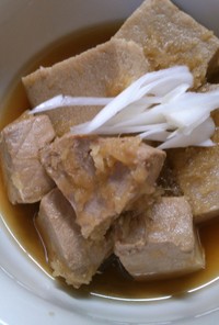 簡単 おかずに まぐろ 高野豆腐の 煮物