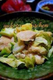 ☆むね肉とキャベツのトロッと塩だれ炒め☆の写真