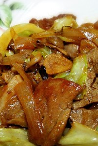 豚肉と野菜の味噌ダレ炒め