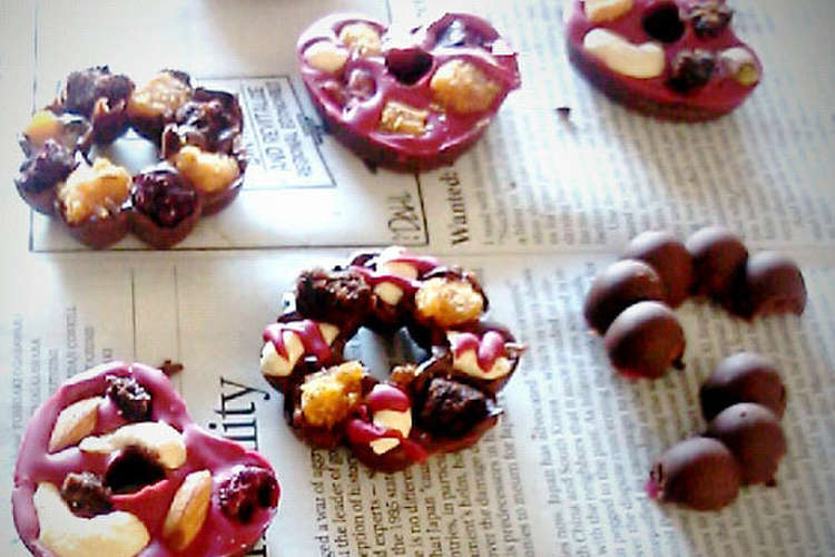 レンジとシリコン型で親子作る簡単友チョコ レシピ 作り方 By 青山金魚 クックパッド 簡単おいしいみんなのレシピが354万品