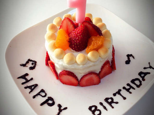 Ngagolak 1歳 誕生日 ケーキ