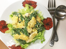 鶏胸肉でエビマヨの味〜☆