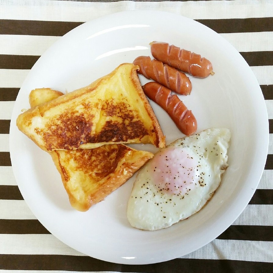 朝ごはんに！簡単！ハニーフレンチトーストの画像