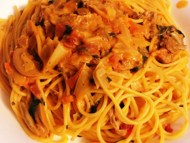 つわり中でも作れる トマトクリームパスタ レシピ 作り方 By かな米 クックパッド 簡単おいしいみんなのレシピが360万品