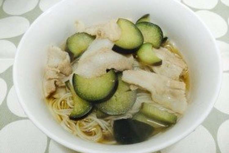 夜食にもオススメ 豚肉と茄子の煮麺 レシピ 作り方 By おかなちゃん クックパッド 簡単おいしいみんなのレシピが360万品