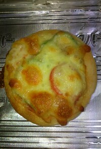 【シケた煎餅を復活アレンジ】①おやつピザ