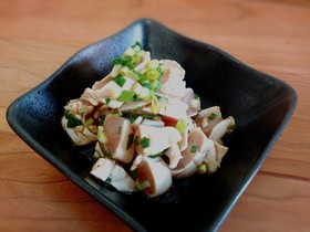 簡単!おつまみに♪ササミポン酢