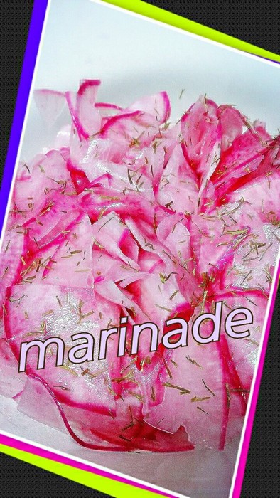 赤かぶのマリネ♥薔薇色サラダ♥好評の写真