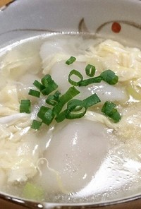 水餃子のかきたま中華スープ