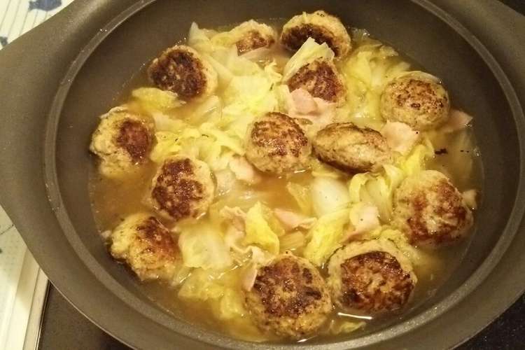 白菜大量消費 簡単 ハンバーグ鍋 レシピ 作り方 By ねこbus クックパッド 簡単おいしいみんなのレシピが360万品