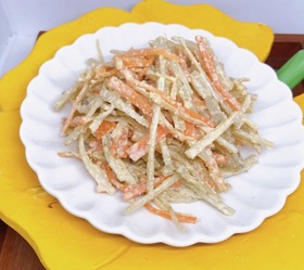 簡単!ごぼうサラダ。ごまマヨ風味
