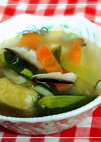 ☆長ネギと椎茸の中華スープ☆冷え性対策