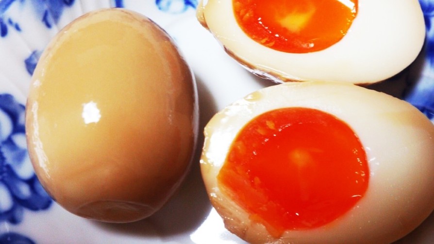 半熟煮卵好きの〈簡単半熟味玉・味付け卵〉の画像