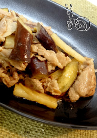 テケトー料理24☆豚肉と長芋の味ぽん炒め