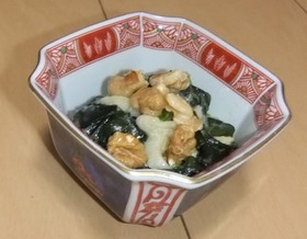 わかめとくるみの酢みそあえ