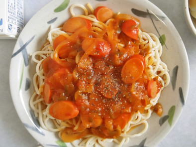 給食の「あんかけスパゲッティ」の写真
