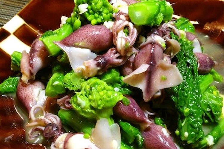 菜の花とホタルイカの辛子酢味噌和え レシピ 作り方 By Uki345 クックパッド 簡単おいしいみんなのレシピが373万品