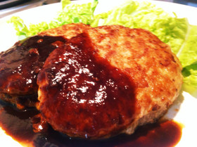 ふわふわ絹ごし豆腐のハンバーグ