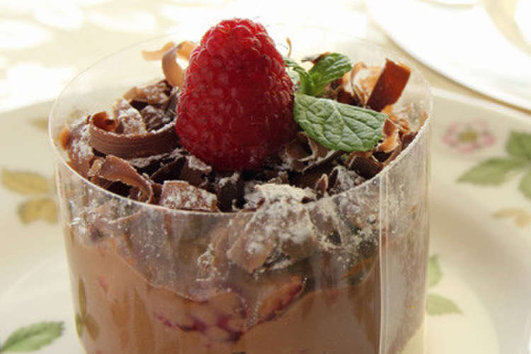 チョコプリンのムース仕立て 天狗缶詰 レシピ 作り方 By こてんぐ 天狗缶詰 クックパッド