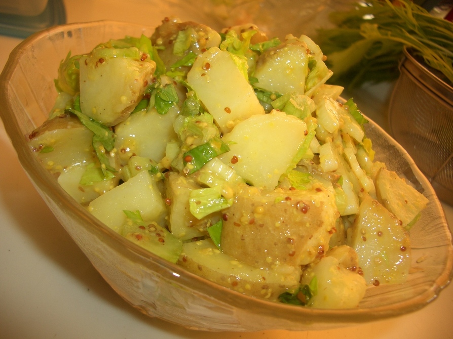 ベーコンビネグレットソースのポテトサラダのレシピ