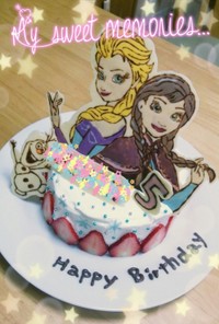 アナと雪の女王 誕生日ケーキ
