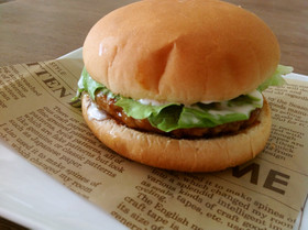再現マック☆てりやきバーガー☆ハンバーグ