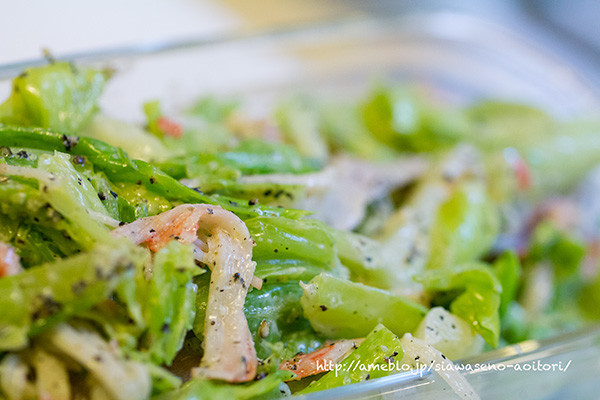 【糖質制限】白菜カニカマのごまマヨサラダの画像