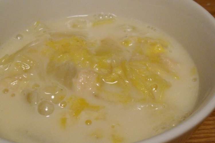 白菜とホタテ缶の豆乳煮 レシピ 作り方 By Nukunu9 クックパッド 簡単おいしいみんなのレシピが352万品