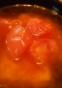 シンプル☆トマトと卵の中華風スープ