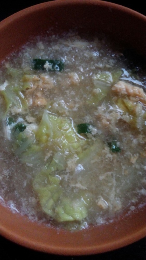 冬味♡白菜と大根おろしの卵スープの画像
