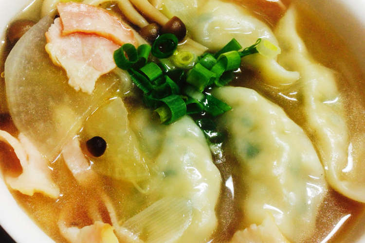 余り餃子や冷凍餃子をアレンジ 野菜スープ レシピ 作り方 By Theズボラ主婦 クックパッド 簡単おいしいみんなのレシピが350万品