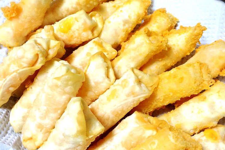 餃子の皮でチェダーチーズポテト レシピ 作り方 By nag10 クックパッド 簡単おいしいみんなのレシピが371万品