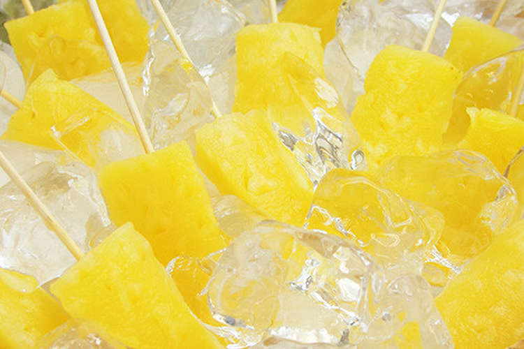 天狗缶詰 とっても簡単 冷やしパイン レシピ 作り方 By 天狗缶詰株式会社 クックパッド 簡単おいしいみんなのレシピが360万品