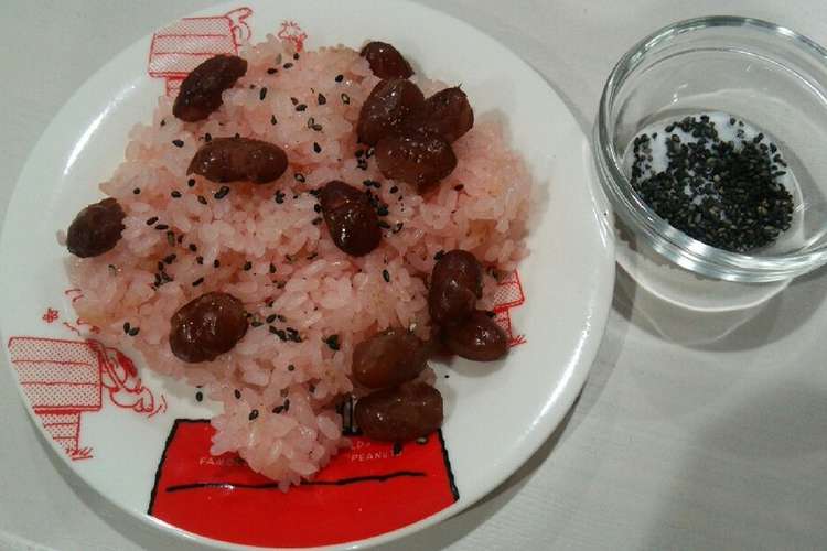 簡単 甘納豆のお赤飯 レシピ 作り方 By ゆみodb クックパッド 簡単おいしいみんなのレシピが356万品
