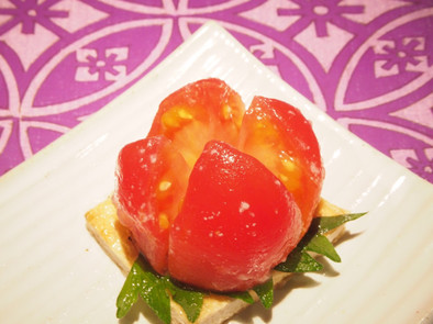 かわいい♡ミニトマトの味噌漬けの写真