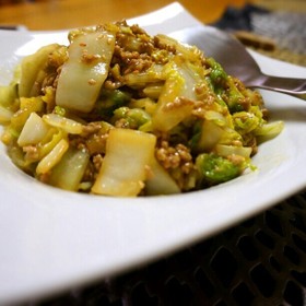 はやっうまっ☆白菜と豚ひき肉の簡単炒め