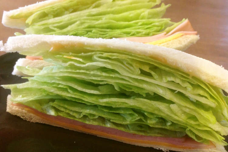 シャキシャキ レタスたっぷりサンドイッチ レシピ 作り方 By あやまんくっきんぐ クックパッド