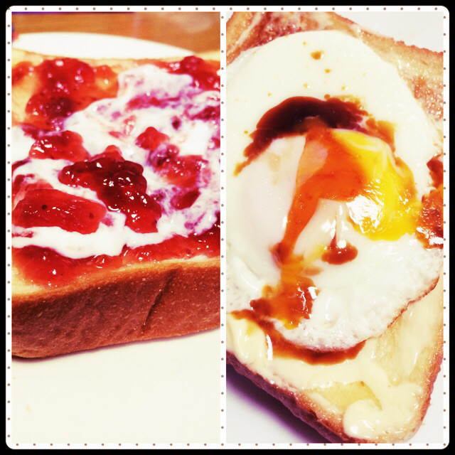 【朝ごはんに】おすすめトースト【2種】の画像