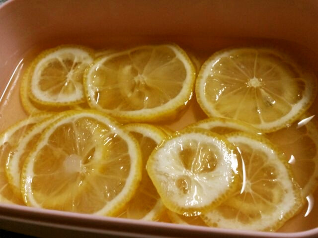レモンの砂糖蜂蜜漬け＋レモンジュースの画像