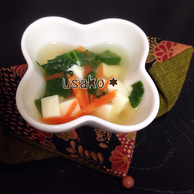 離乳食中期★豆腐のスープの画像