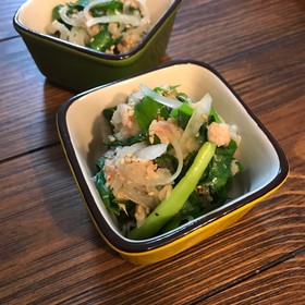 簡単おつまみ♡ツナとニラの白だし和え
