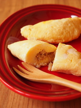 レンジで簡単♬卵１個でミニオムレツ✿