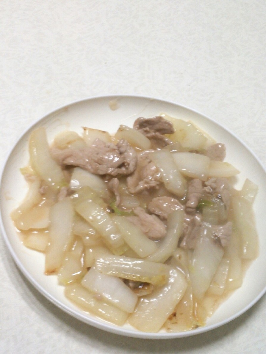 白菜豚肉のあんかけ炒めの画像